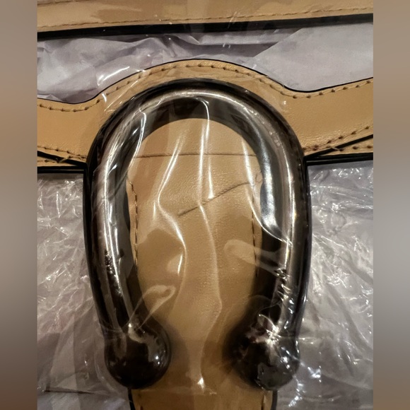 NEW Luxury Inspired Clear Purse Stadium Crossbody Bag in Warm Beige - Picture 4 of 7